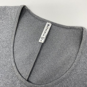 Athleta Gray‎ Bayview Faux Wrap Front Stretch S/S Shirt Size XL
